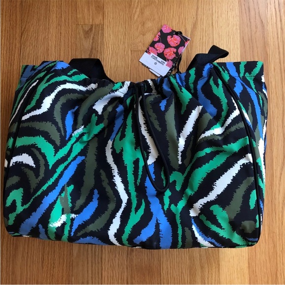 DVF Disco Zebra Green Tote Bag - Picture 8 of 11